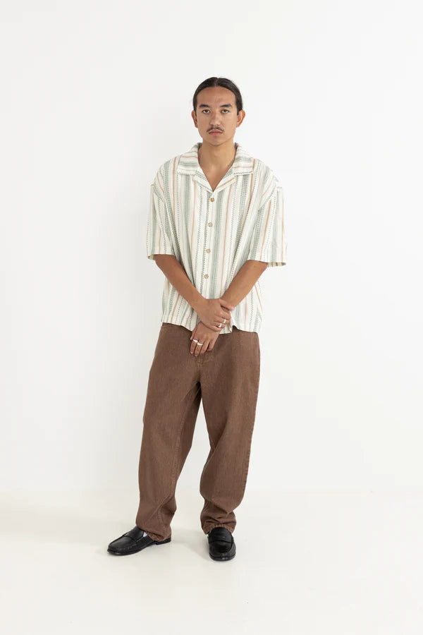 Relaxed Stripe Short Sleeve Shirt