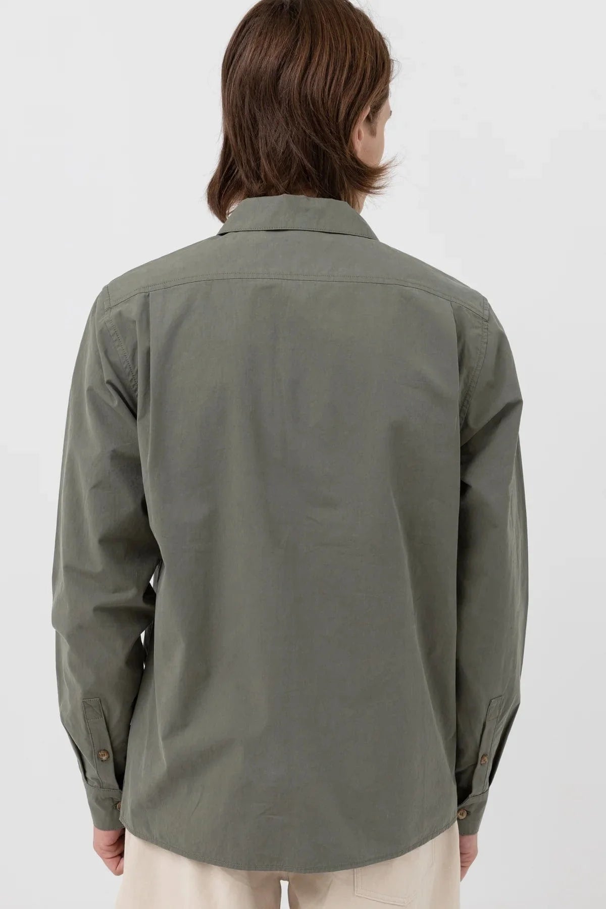 Essential Long Sleeve Shirt - Moss