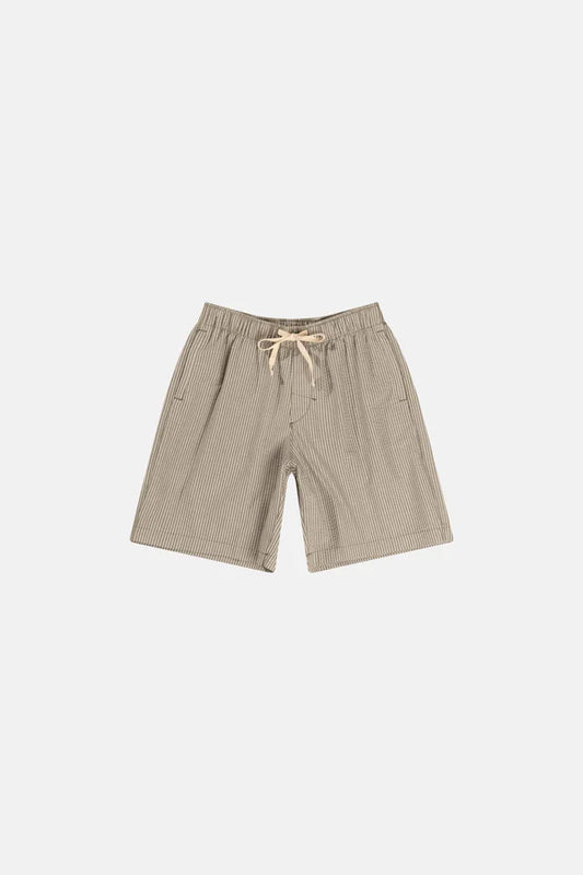 Seersucker Stripe Short Olive