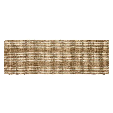 Heavy Jute Stripe Entrance Rug