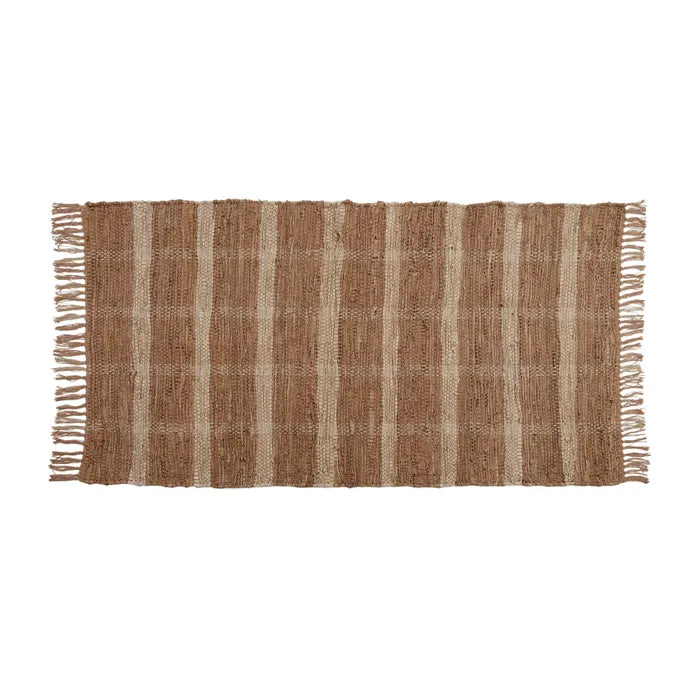 Leather Door Rug - Terracotta