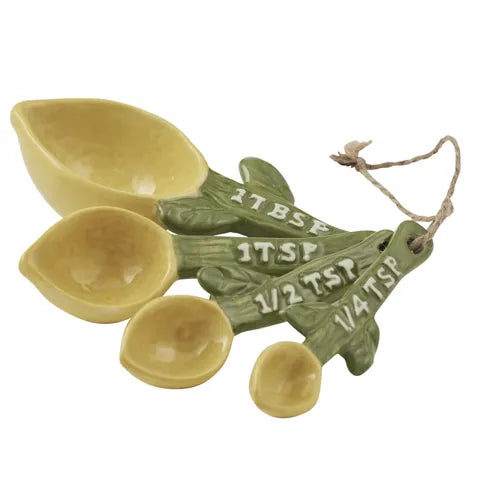 Lemon Ceramic Measuring Spoons
