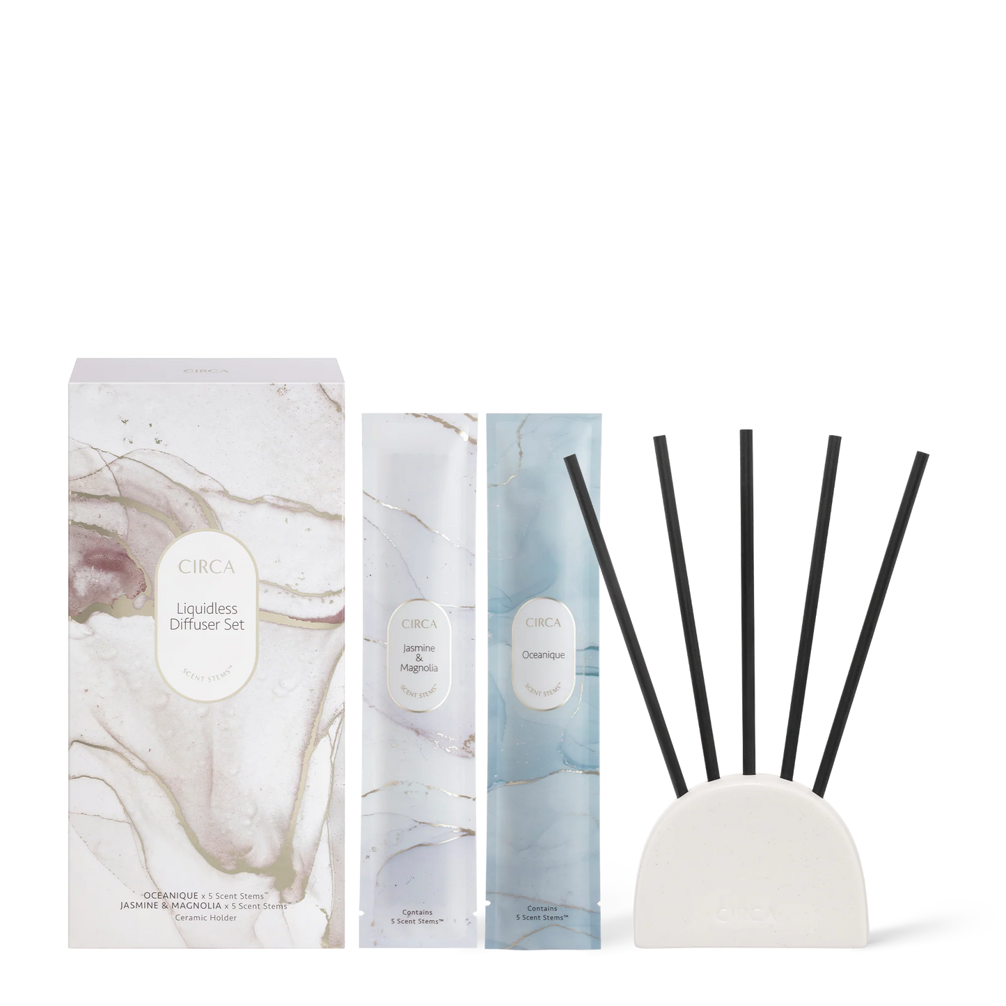 Liquidless Diffuser Duo - Jasmine and Magnolia & Oceanique
