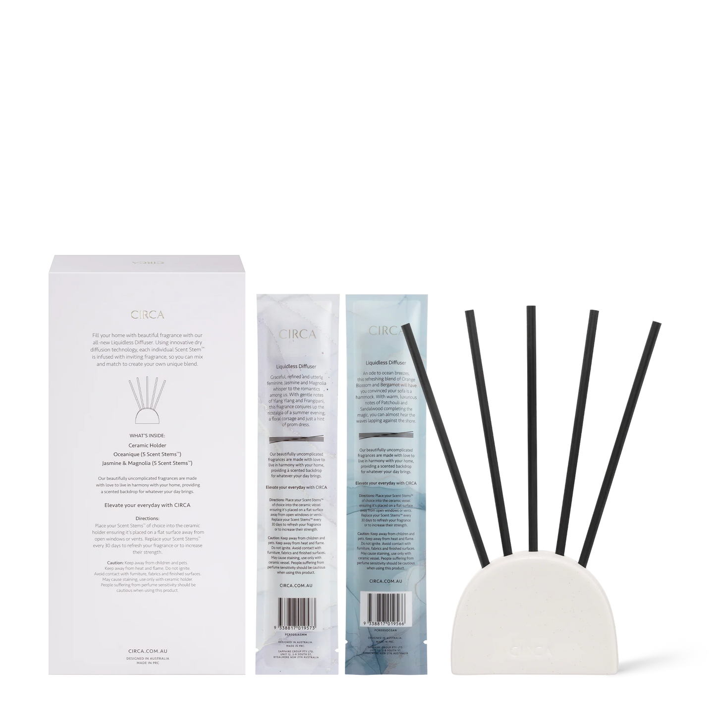 Liquidless Diffuser Duo - Jasmine and Magnolia & Oceanique