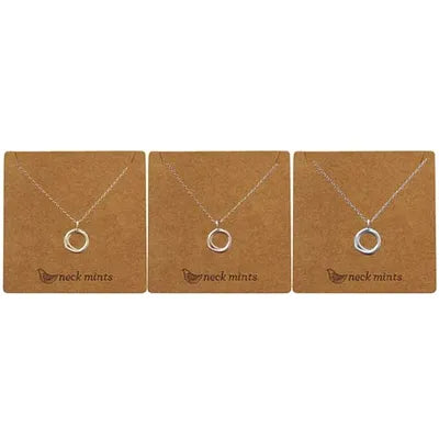 Open Irregular Circle Necklaces