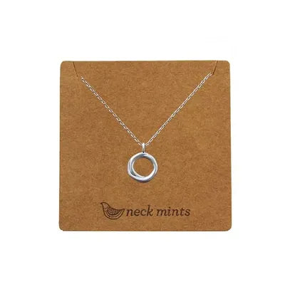 Open Irregular Circle Necklaces
