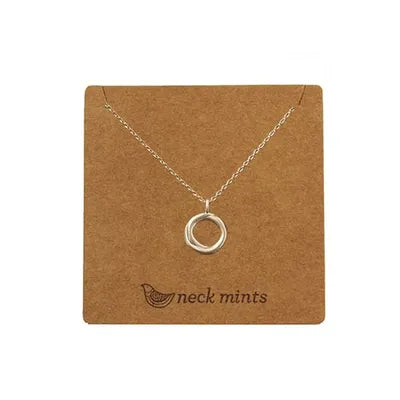 Open Irregular Circle Necklaces