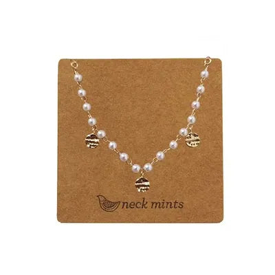 Pearl and Disc Necklaces