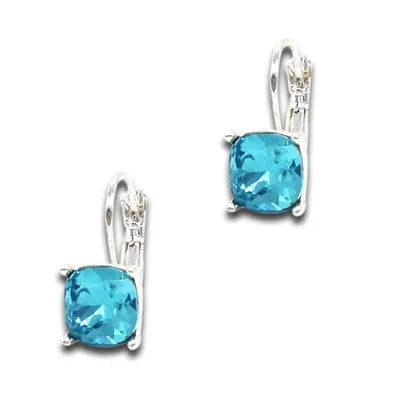 Square Jewell-Design Earrings