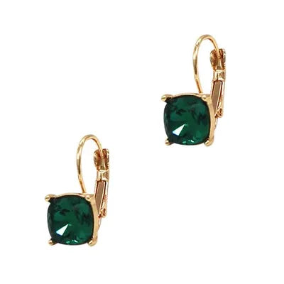 Square Jewell-Design Earrings