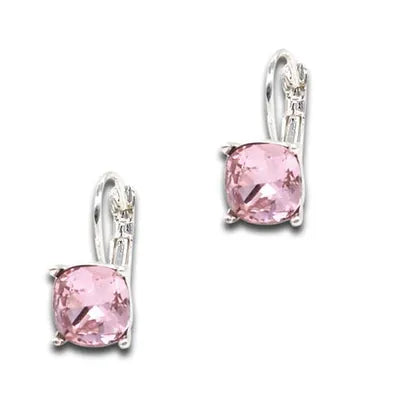 Square Jewell-Design Earrings