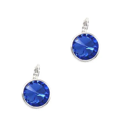 Round Blue Earring