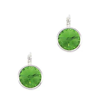 Round Green Earring