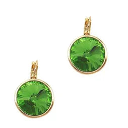 Round Green Earring