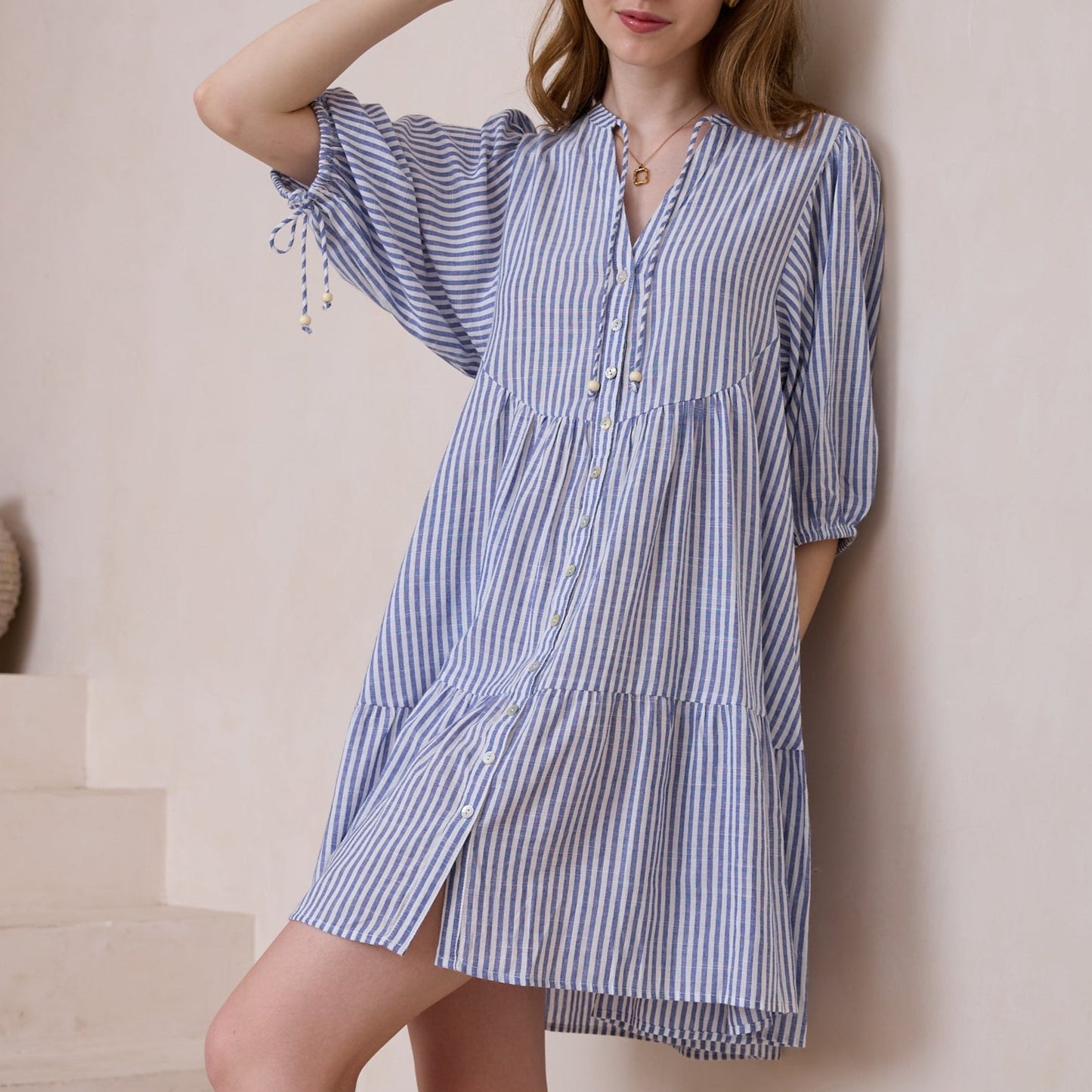 Babydoll Stripe Dress