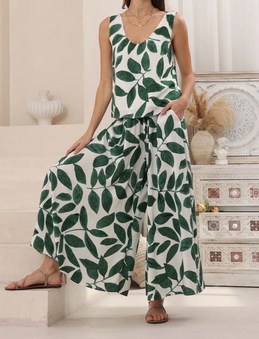 Green Leaf Pants