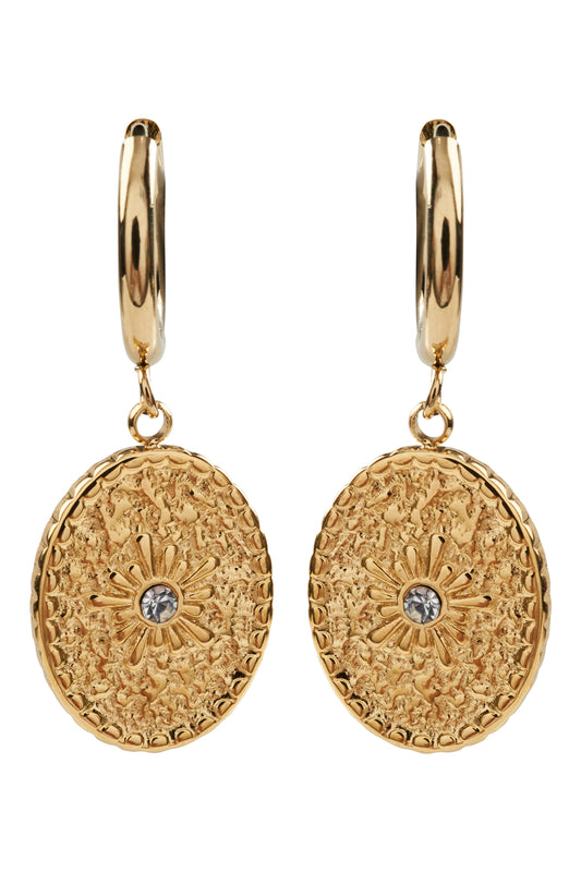 Heritage Earring - Gold Coin