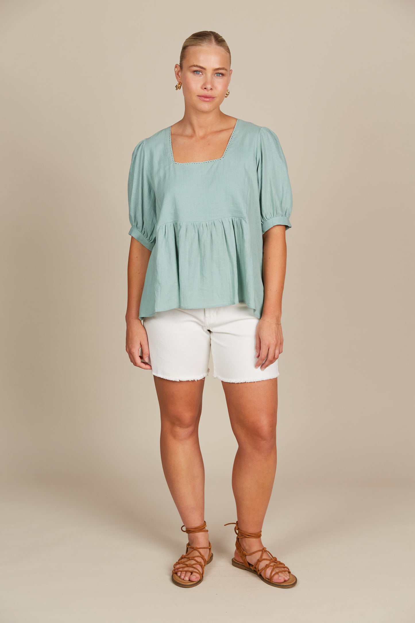 Amelie Top Seafoam