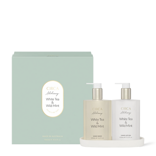 White Tea and Wild Mint Hand Care Duo Set