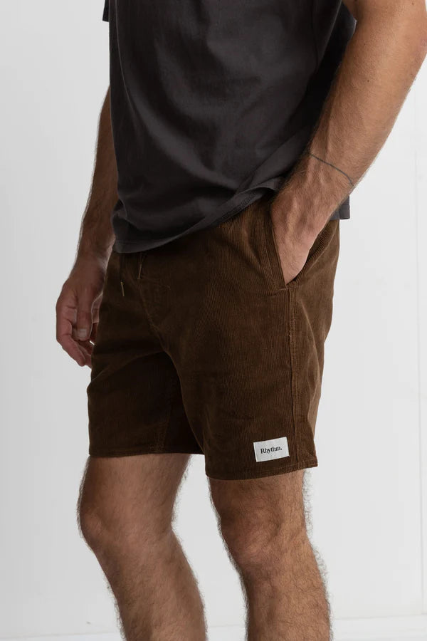 Classic Cord Jam Short - Chocolate Brown