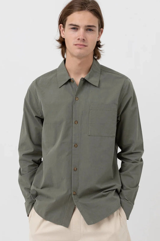 Essential Long Sleeve Shirt - Moss