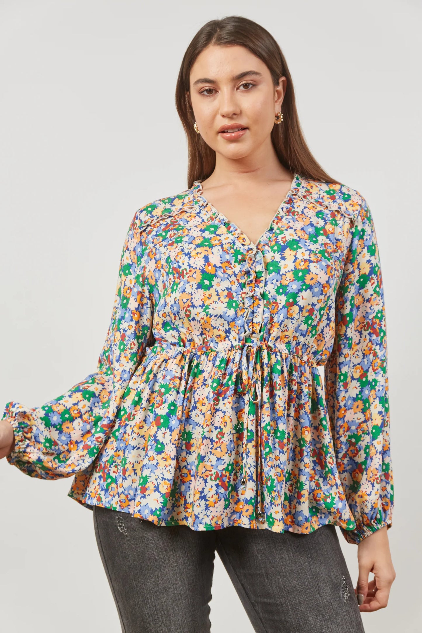 Euphoria Tie Top  - Meadow Bloom