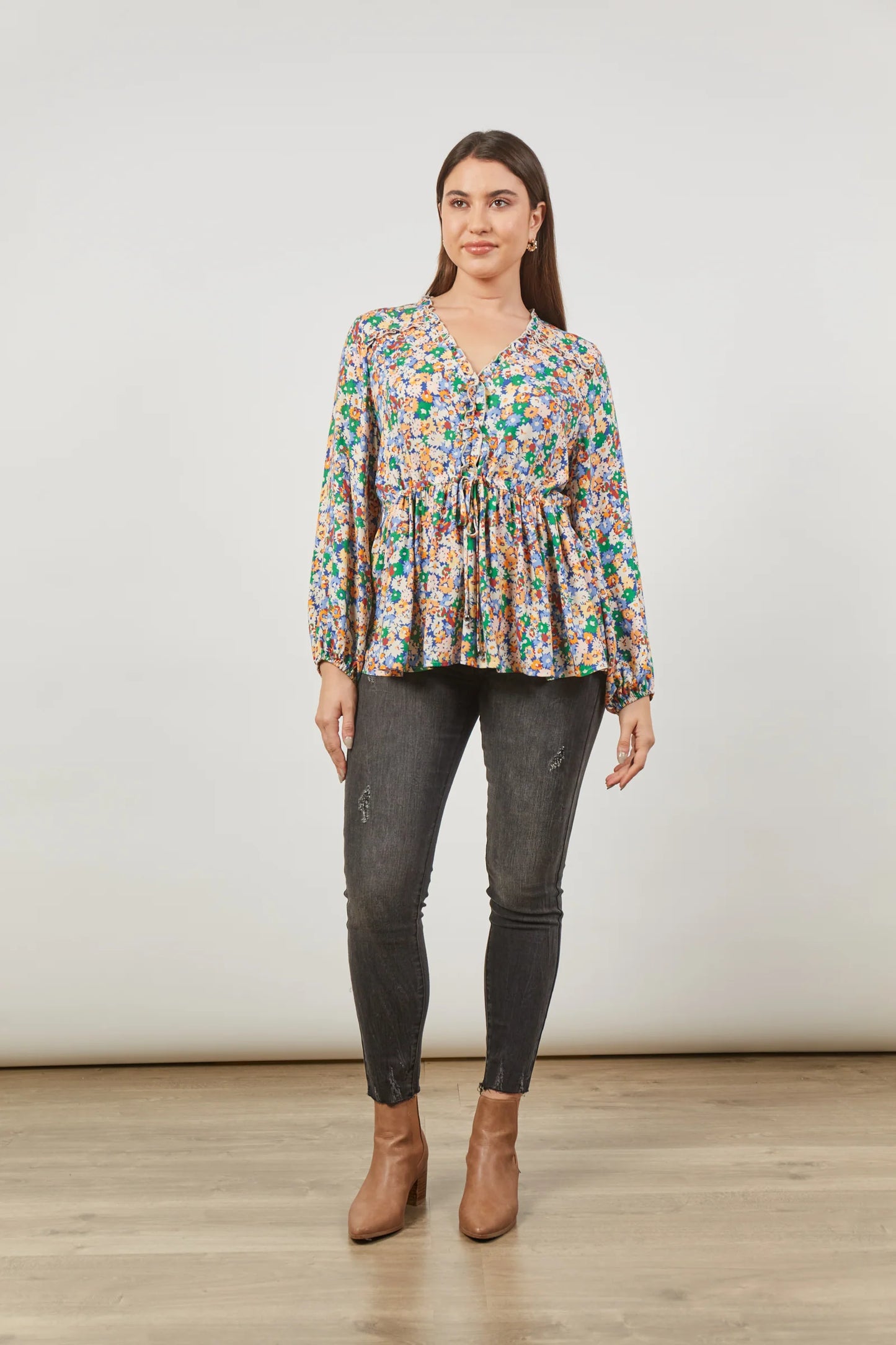 Euphoria Tie Top  - Meadow Bloom