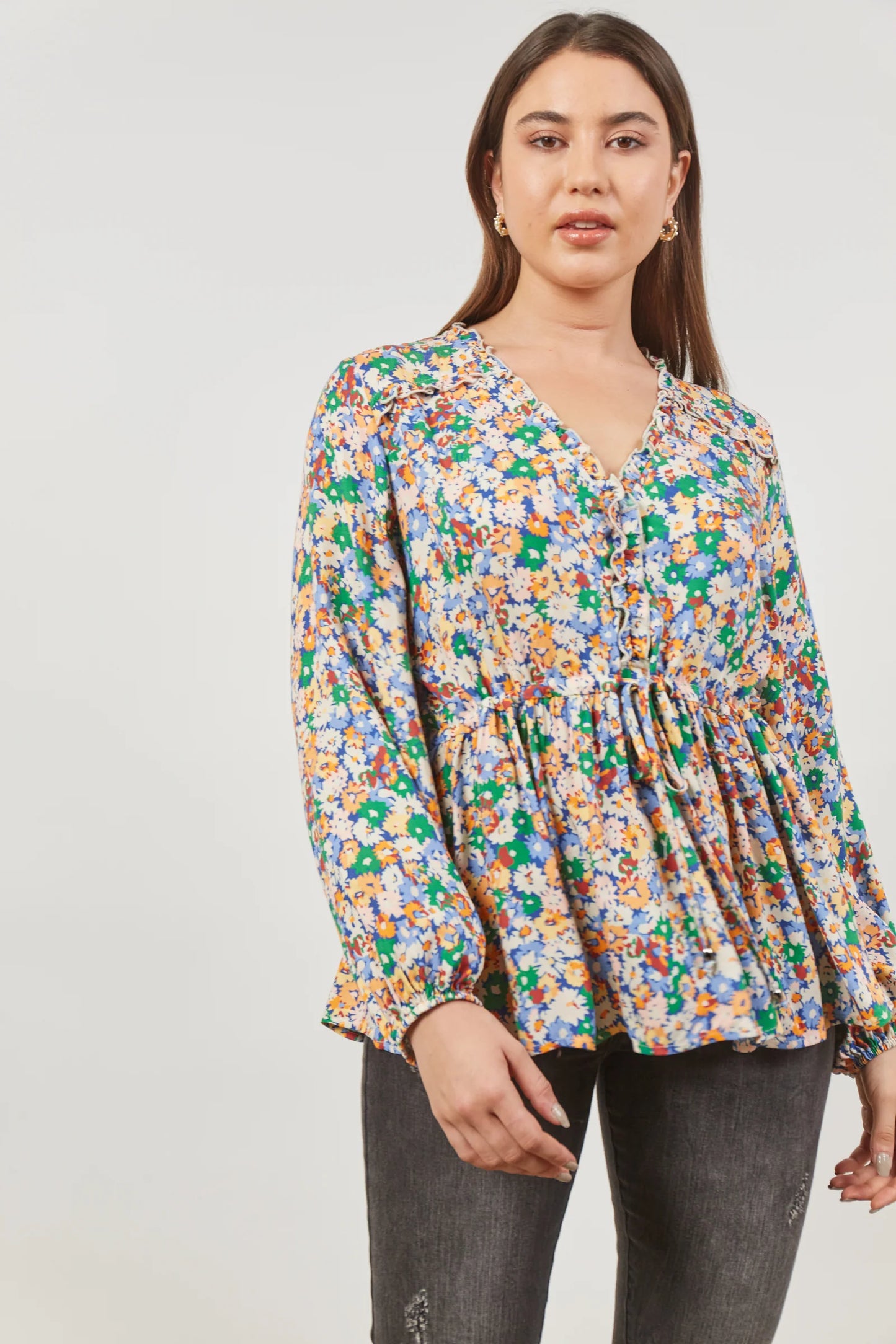 Euphoria Tie Top  - Meadow Bloom