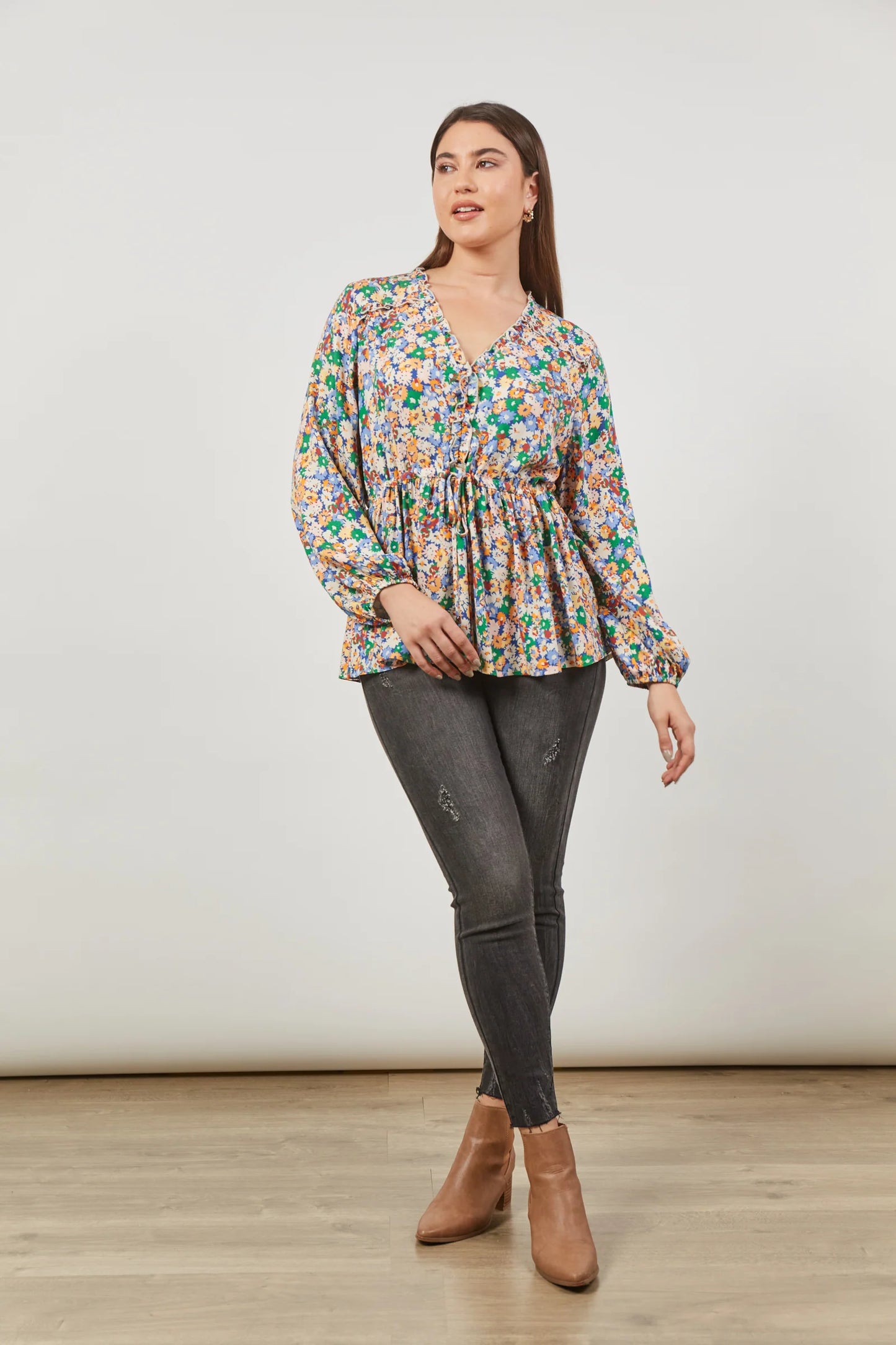 Euphoria Tie Top  - Meadow Bloom