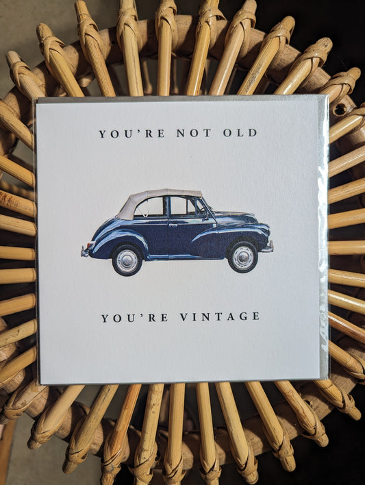 Vintage Morris Birthday Card