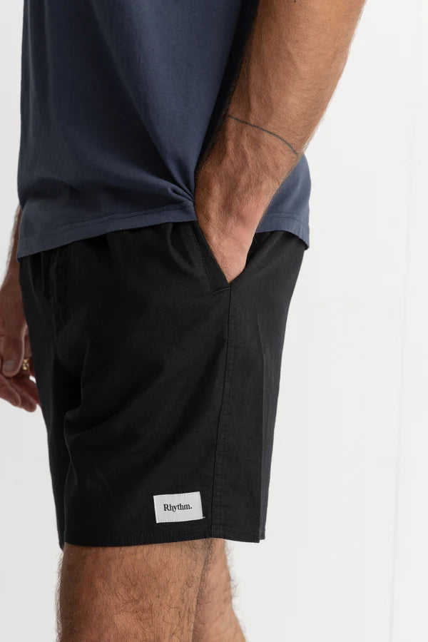 Classic Linen Jam Short - Black