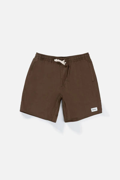 Classic Linen Jam Short - Chocolate Brown