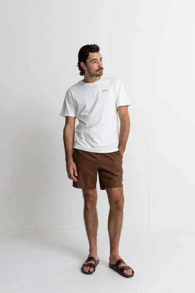 Classic Linen Jam Short - Chocolate Brown