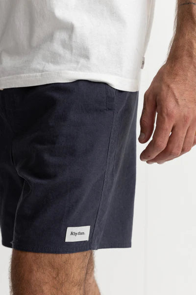 Classic Linen Jam Short - Navy Blue