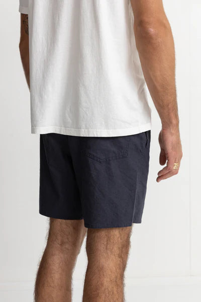 Classic Linen Jam Short - Navy Blue