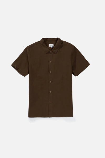 Classic Linen Short Sleeve Shirt - Chocolate