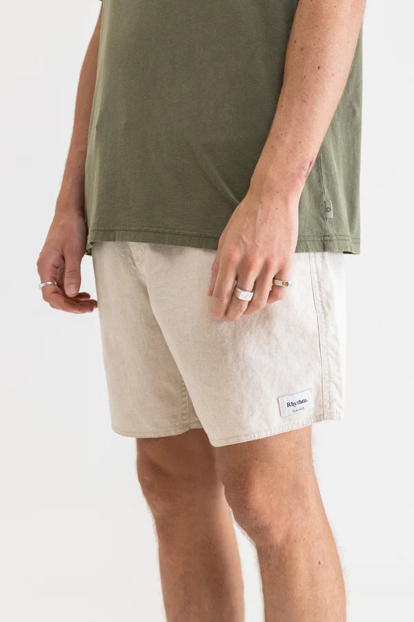 Classic Jam Linen Short - Sand