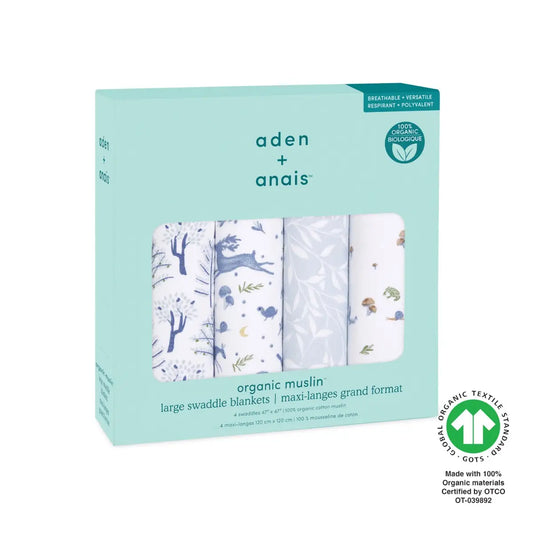 Organic Baby Swaddles 4 - Pack