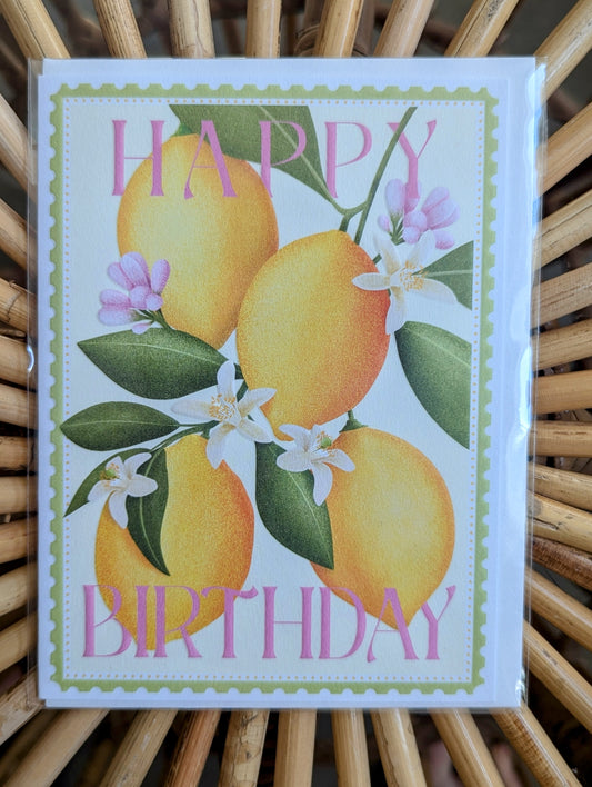 Lemon Birthday Card