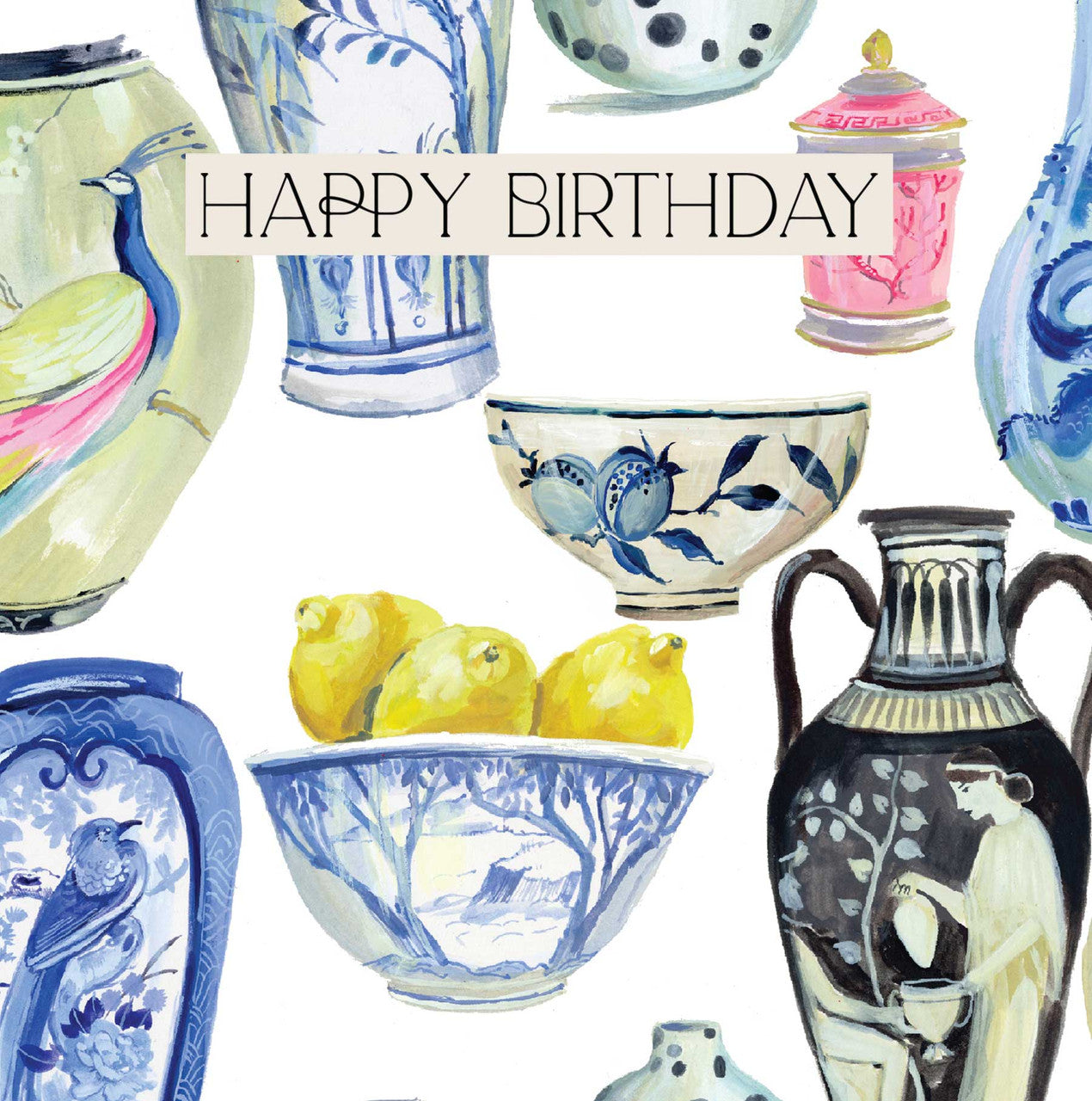 Vases and Bowls Birthday Card