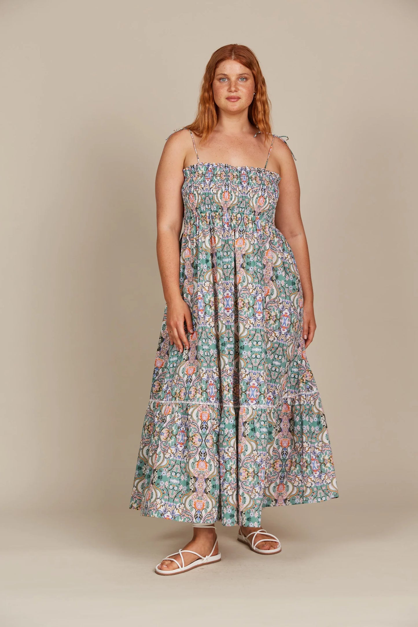 Remi Shirred Maxi Dress