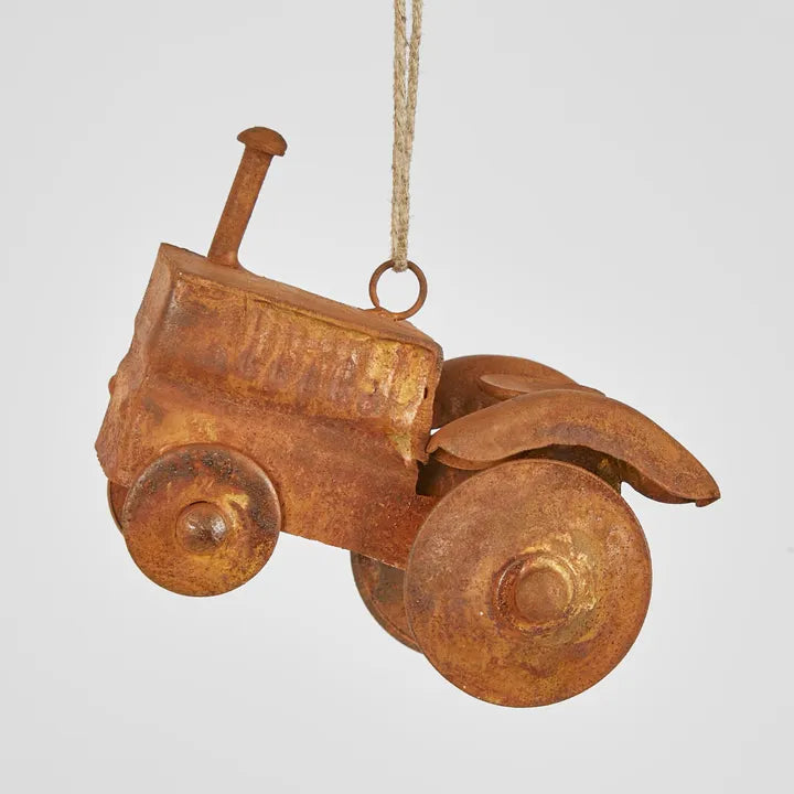 Rusted Tractor Christmas Ornament