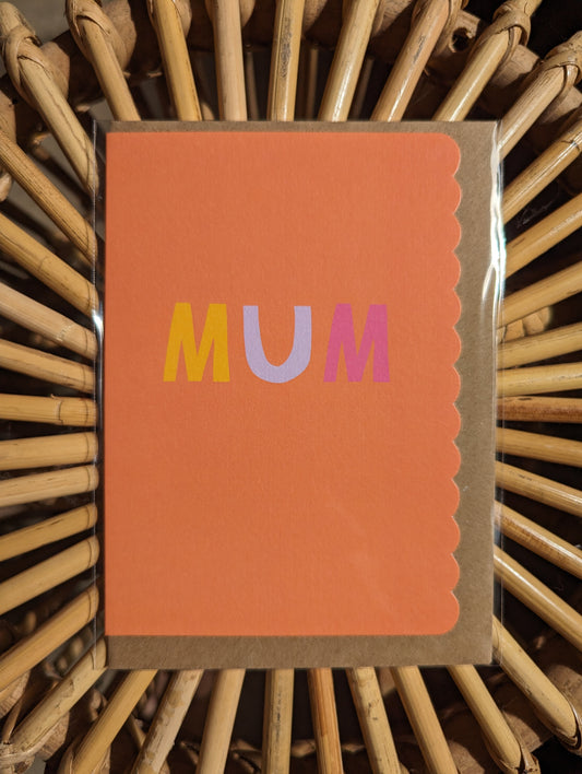 Scallop Edge Mum Card