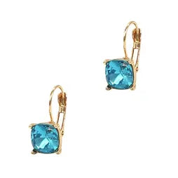 Square Jewell-Design Earrings