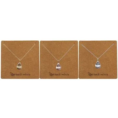 Wavy Teardrop Necklaces
