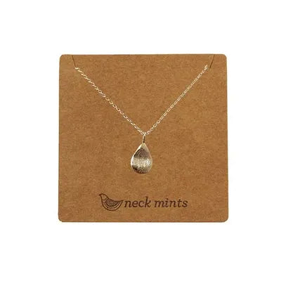 Wavy Teardrop Necklaces