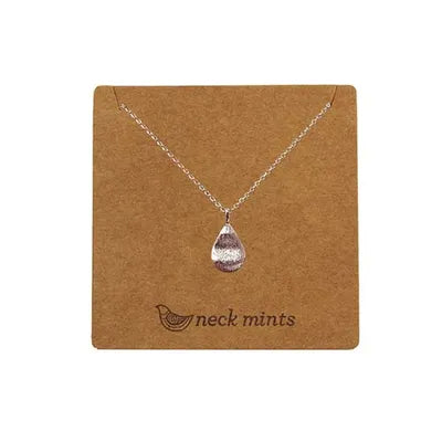 Wavy Teardrop Necklaces