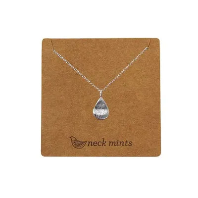 Wavy Teardrop Necklaces