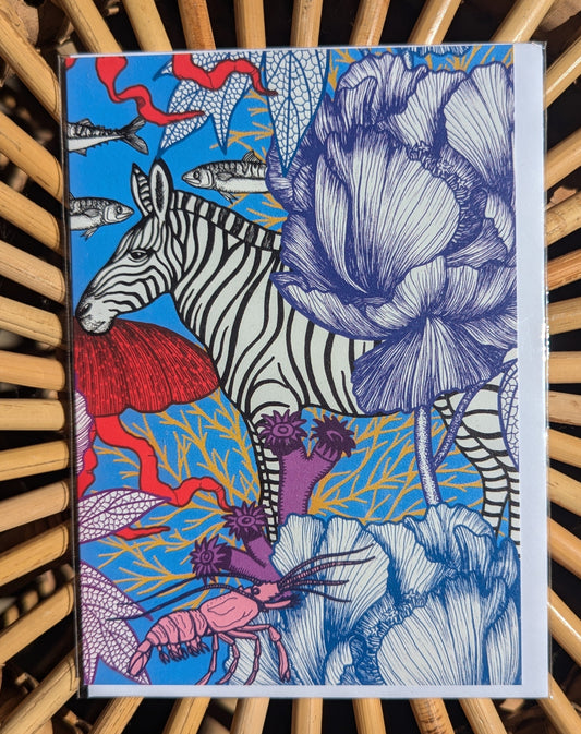 Zebra Art Card