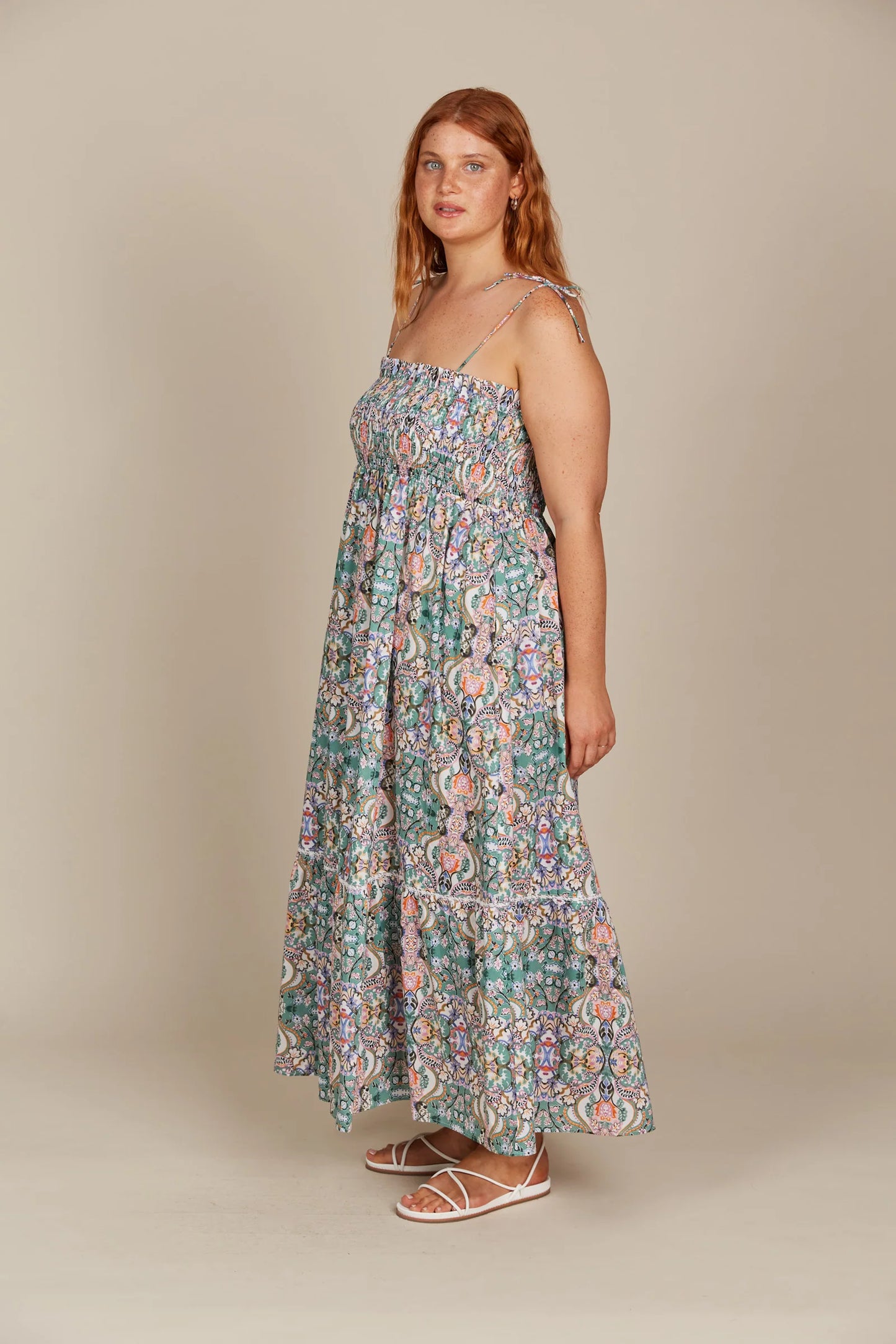 Remi Shirred Maxi Dress